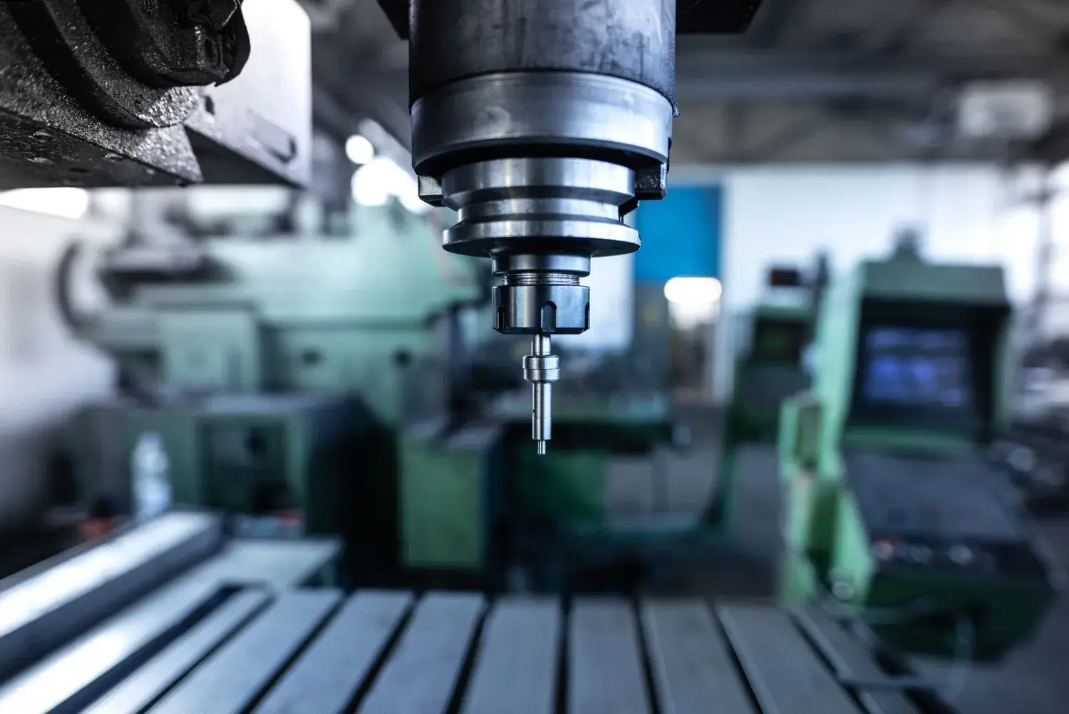 Automated GT-30 Mini gang tool lathe cell with robotic arm loading and vibratory bowl feeder